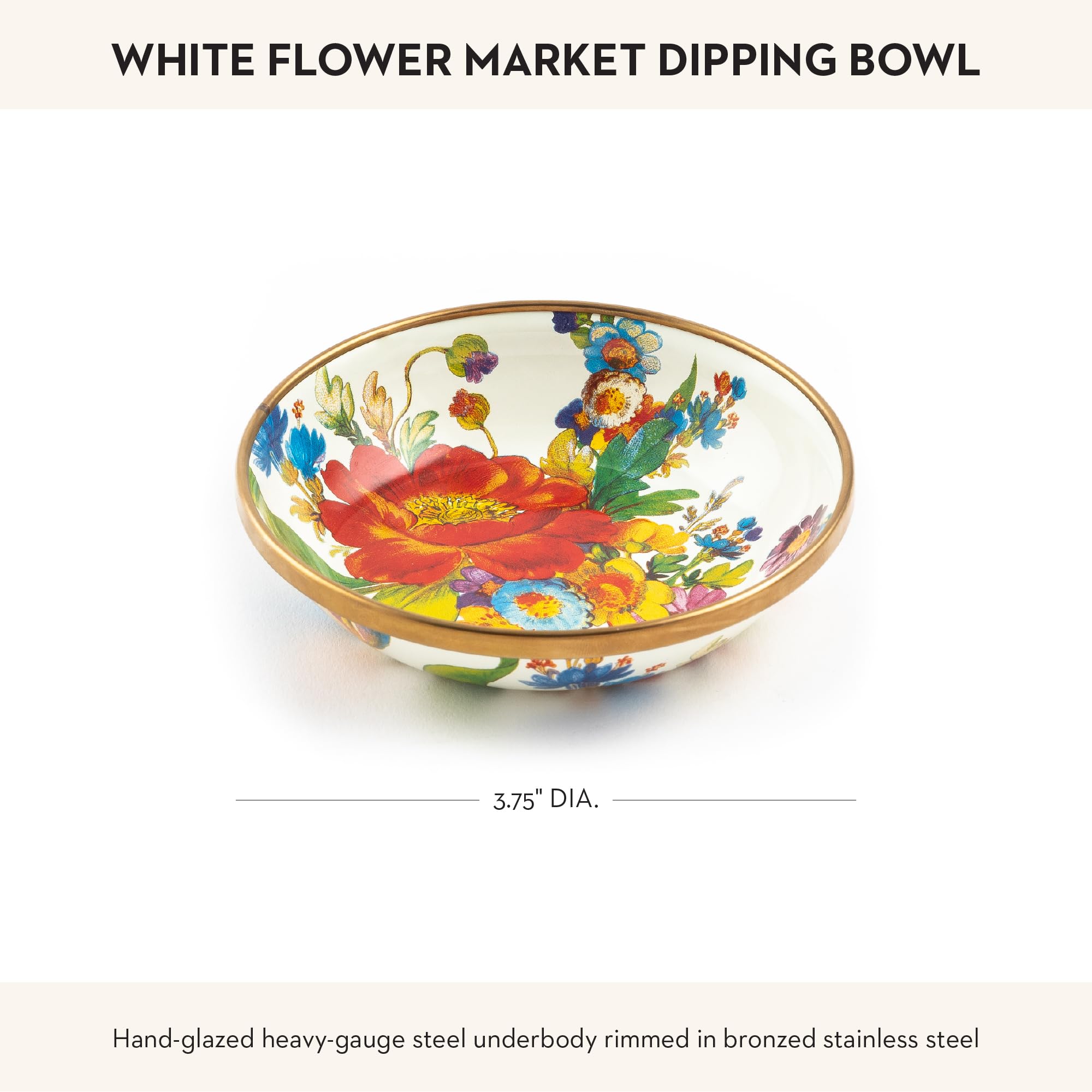 マッケンジーチャイルズ　ボウル Amazon.com: MACKENZIE-CHILDS Enamel Dipping Bowl, Small